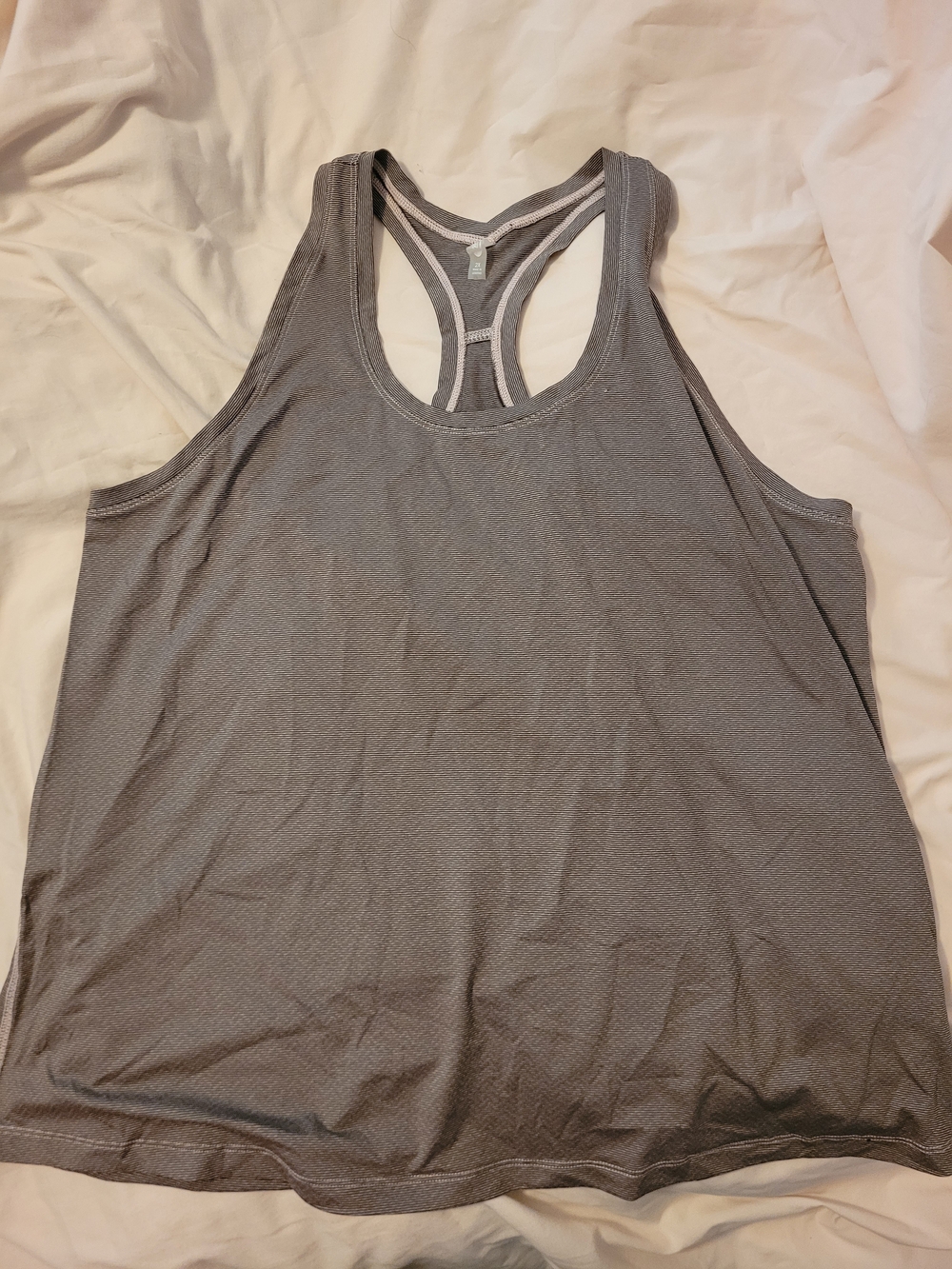 MTA Sport Gray Racerback Tank Top